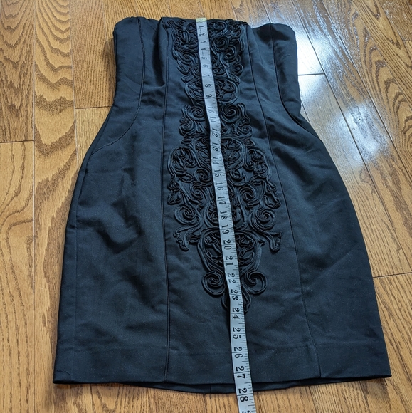 NWT H&M Black Strapless Mini Dress size 4 - Picture 8 of 9